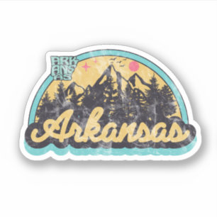 Arkansas State Retro  Aufkleber