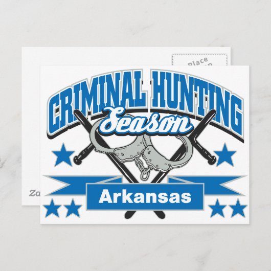 Arkansas Strafrechtssaison Postkarte (Vorne/Hinten)