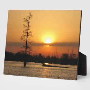 Arkansas Sunrise auf Millwood Lake Canvas Print Fotoplatte