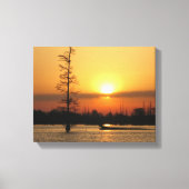Arkansas Sunrise auf Millwood Lake Canvas Print Leinwanddruck (Vorderseite)