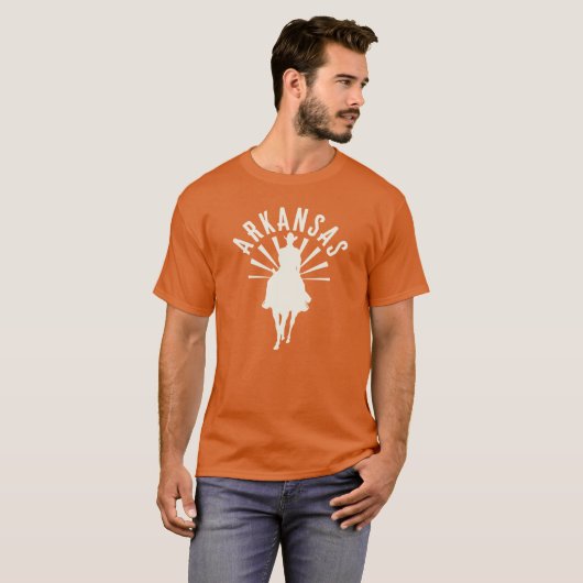 Arkansas Sunrise Cowboy OffWhite T-Shirt (Vorne ganz)