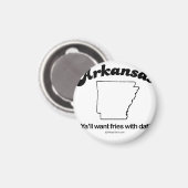 ARKANSAS - T - Shirt "ARKANSAS STAAT MOTTO" und Ge Magnet (Vorderseite/Rückseite)