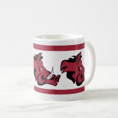 Arkansas Team Spirit Red und Quartz. Kaffeetasse (VorderseiteRechts)