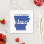 arkansas | Texte | Blau Serviette (Beispiel)