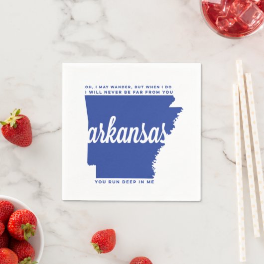 arkansas | Texte | Blau Serviette (Beispiel)