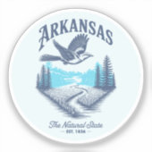 Arkansas The Natural State Aufkleber (Vorderseite)
