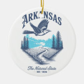 Arkansas The Natural State Keramik Ornament (Vorne)