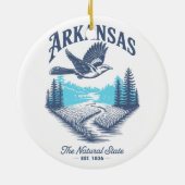 Arkansas The Natural State Keramik Ornament (Hinten)