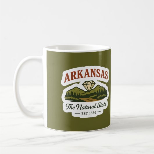 Arkansas - The Natural State Mug Kaffeetasse (Links)