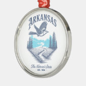 Arkansas The Natural State Ornament Aus Metall (Links)