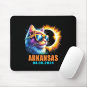 Arkansas Total Solar Eclipse 2024 Cat Solar Eclips Mousepad (Mit Mouse)