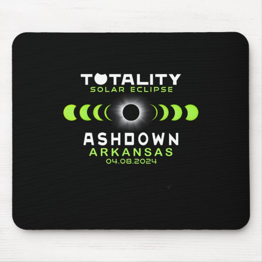 Arkansas Total Solar Eclipse 2024 Mousepad (Vorne)