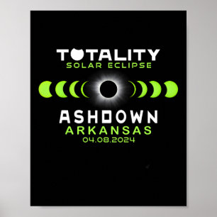 Arkansas Total Solar Eclipse 2024 Poster
