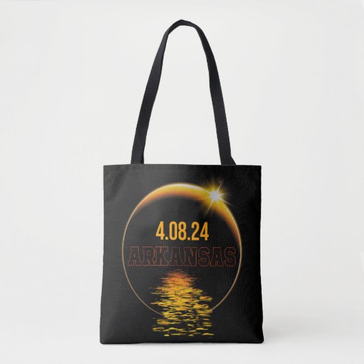 Arkansas Total Solar Eclipse April 8 2024 USA Kart Tasche (Vorderseite)