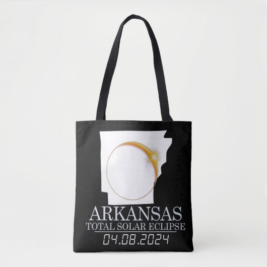 Arkansas Total Solar Eclipse April 8 2024 USA Kart Tasche (Vorderseite)
