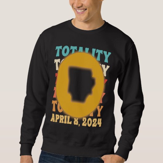 Arkansas Totalität Sonnenfinsternis 8. April 2024  Sweatshirt (Vorderseite)