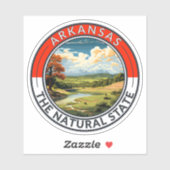 Arkansas Travel Art Abzeichen Aufkleber (Blatt)