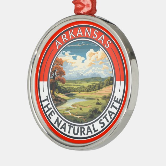 Arkansas Travel Art Abzeichen Ornament Aus Metall (Links)