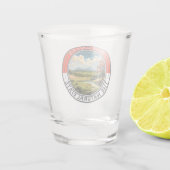 Arkansas Travel Art Abzeichen Schnapsglas (Rückseite)