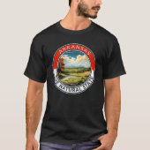 Arkansas Travel Art Abzeichen T-Shirt (Vorderseite)