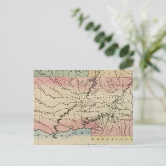 Arkansas und Oklahoma Postkarte (Stehend Vorderseite)