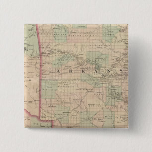 Arkansas und Teil des indischen Hoheitsgebiets Button