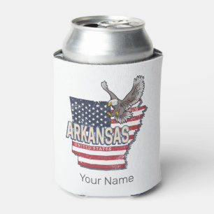 Arkansas United Staaten Retro Map Vintag USA Dosenkühler