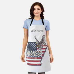 Arkansas United Staaten Retro Map Vintag USA Schürze