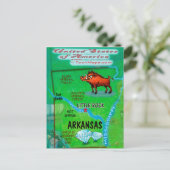 Arkansas USA Card Postkarte (Stehend Vorderseite)