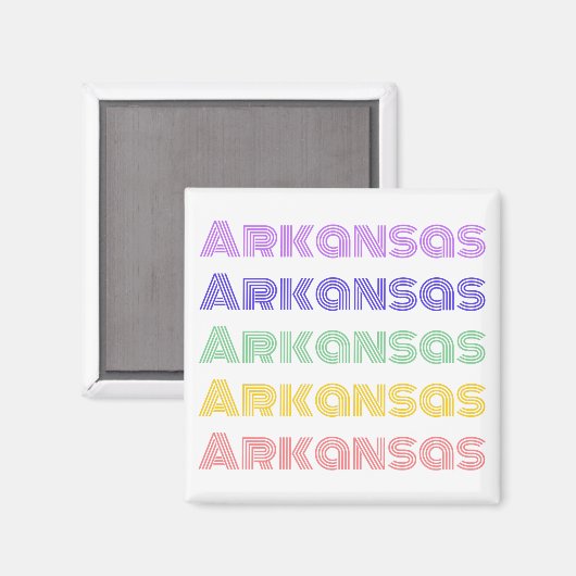 Arkansas USA Magnet (Vorderseite/Rückseite)