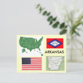 Arkansas, USA Postkarte (Stehend Vorderseite)