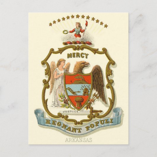 Arkansas Vintage - Staat Postkarte (Vorderseite)