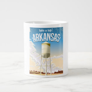 Arkansas Vintage Travel Poster Jumbo-Tasse