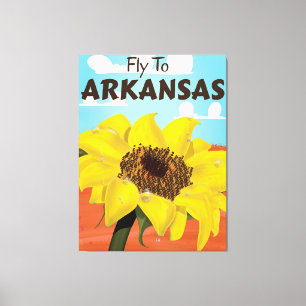 Arkansas Vintage Travel Poster Leinwanddruck