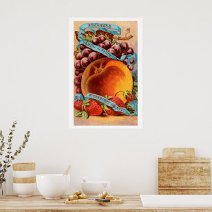 Arkansas Vintage Victorian Ära Früchtewerbung Poster