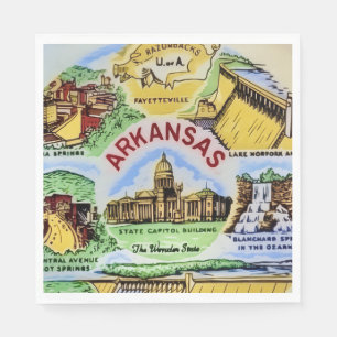 Arkansas Wahrzeichen Party Serviette
