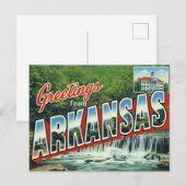 Arkansas-Wasserfallwald Postkarte (Vorne/Hinten)