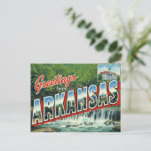 Arkansas Waterfall Forest Postkarte (Stehend Vorderseite)