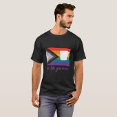 Arkansas- We Like You Here- Progress Pride Flag T-Shirt (Vorne ganz)