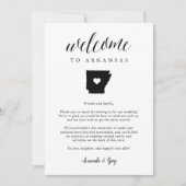 Arkansas Wedding Welcome Letter & Itinerary (Vorderseite)