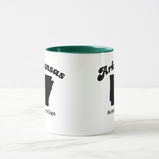 Arkansas - wie auf Polizisten gesehen Tasse (Zentrum)