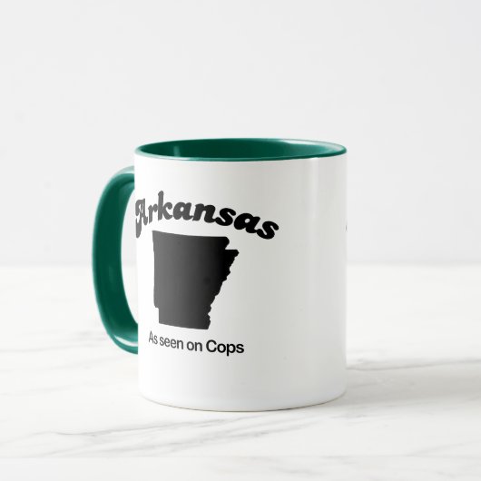 Arkansas - wie auf Polizisten gesehen Tasse (Vorderseite Links)