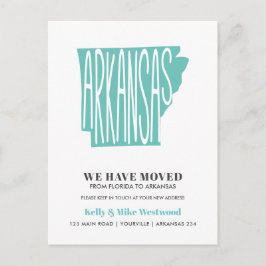 ARKANSAS Wir haben neue Adresse Neue Zuhause versc Postkarte