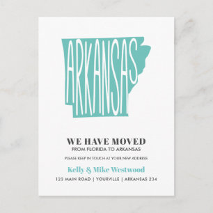 ARKANSAS Wir haben neue Adresse Neue Zuhause versc Postkarte