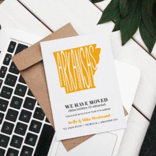 ARKANSAS Wir haben neue Adresse Neue Zuhause versc Postkarte