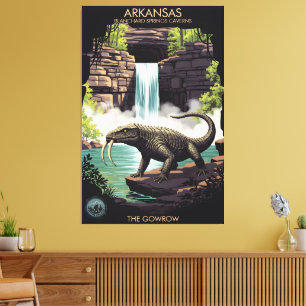 Arkansas WPA-Stil Leinwanddruck