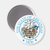 Arkansas-Zeichen Magnet (Vorderseite/Rückseite)