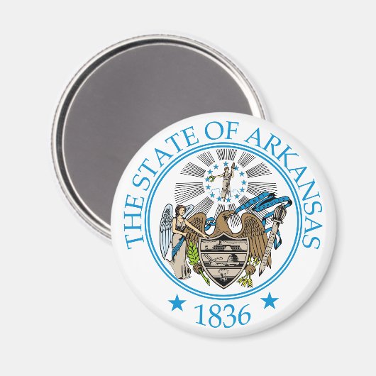 Arkansas-Zeichen Magnet (Vorderseite/Rückseite)