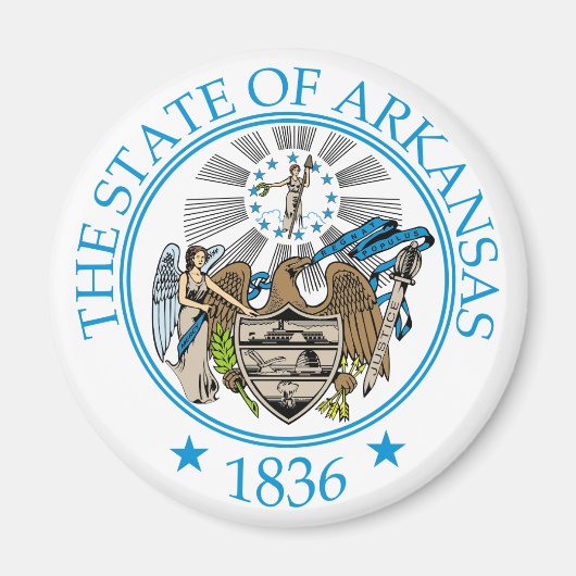 Arkansas-Zeichen Magnet (Vorne)