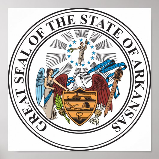Arkansas-Zeichen Poster (Vorne)